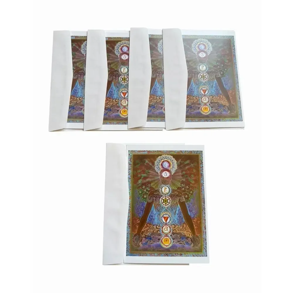 Paul Heussenstamm Chakra Greeting Card Set Blank Art Cards Meditation Spiritual